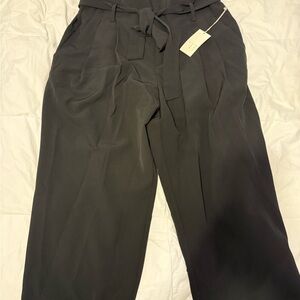a new day Black Tie-Waist Women's Trousers
